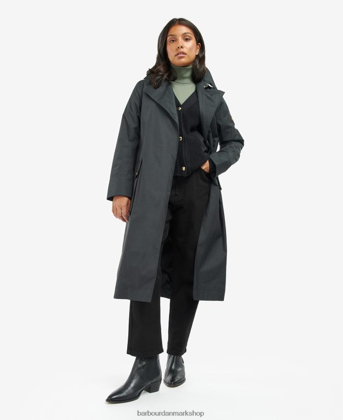 sort/northumberland tern powerbuilt vandtæt trenchcoat BR2BR21538 Kvinder Barbour tøj