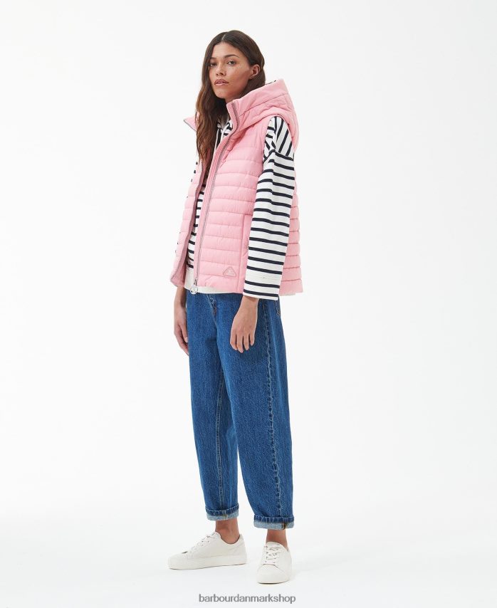 engsød pink okseøje gilet BR2BR21542 Kvinder Barbour tøj