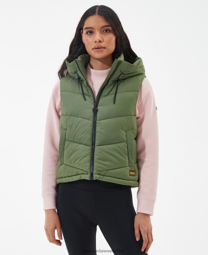 grøn røg halton gilet BR2BR21564 Kvinder Barbour tøj
