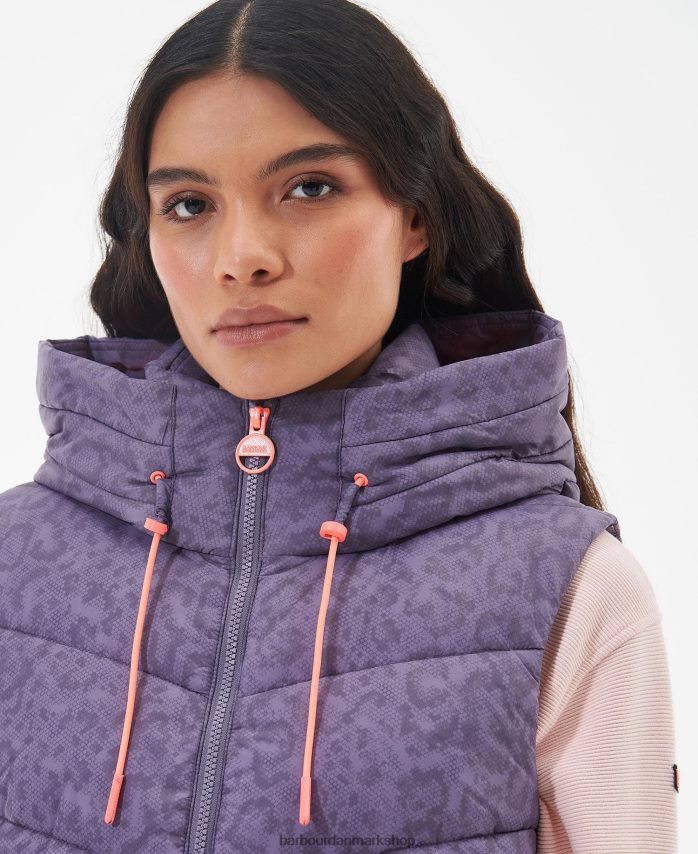 månelandskab print trykt halton vest BR2BR21569 Kvinder Barbour tøj