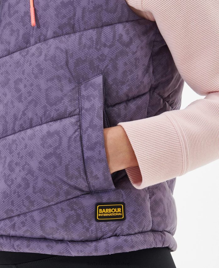 månelandskab print trykt halton vest BR2BR21569 Kvinder Barbour tøj