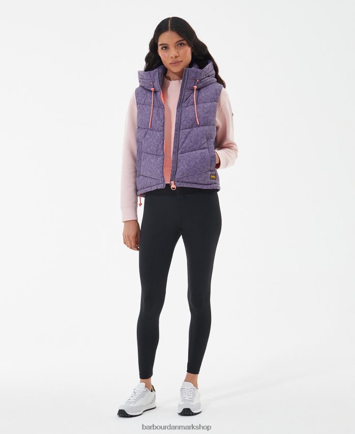 månelandskab print trykt halton vest BR2BR21569 Kvinder Barbour tøj