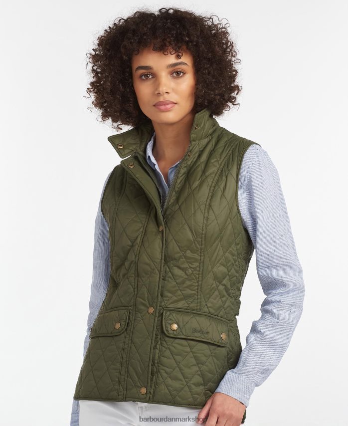 oliven Weste Otterburn BR2BR21541 Kvinder Barbour tøj