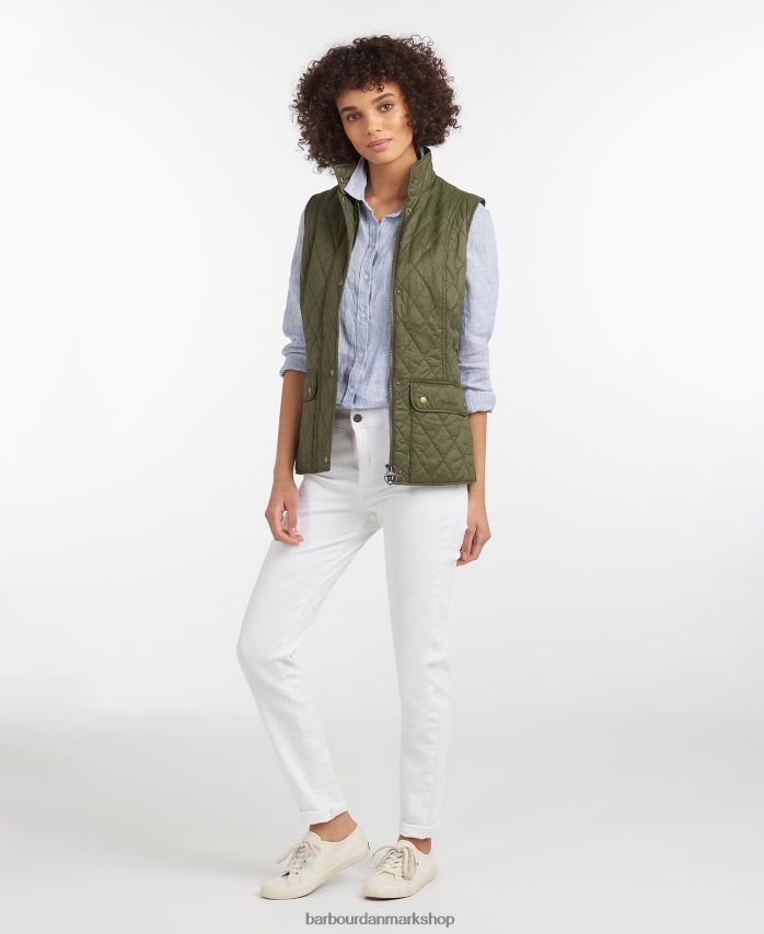 oliven Weste Otterburn BR2BR21541 Kvinder Barbour tøj