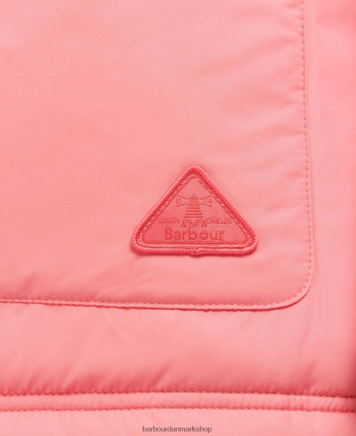 oliventræ/lyserød punch vendbar apia gilet BR2BR21566 Kvinder Barbour tøj