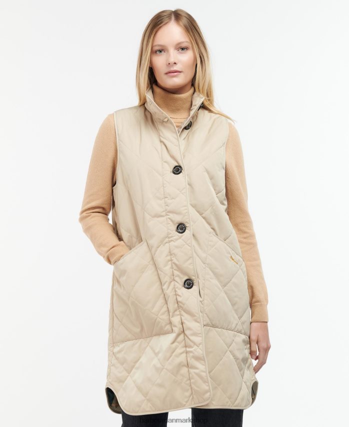 sort/gammel dumfries gilet BR2BR21546 Kvinder Barbour tøj