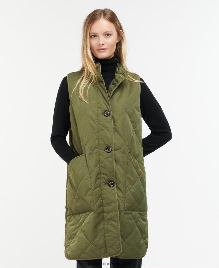 sort/gammel dumfries gilet BR2BR21578 Kvinder Barbour tøj