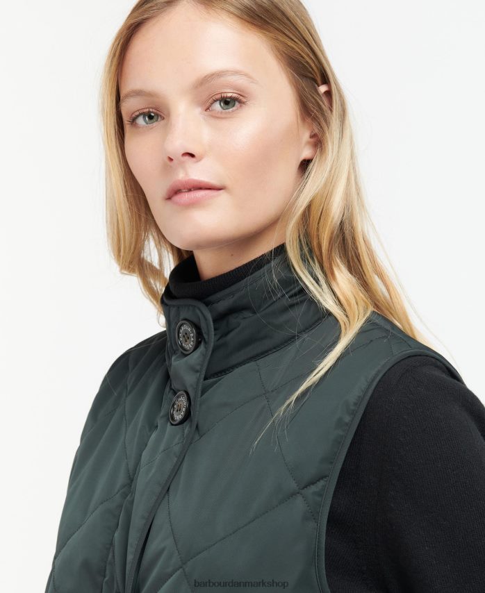 sort/gammel dumfries gilet BR2BR21579 Kvinder Barbour tøj