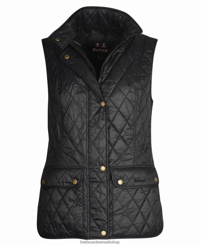 sort odderbrændt gilet BR2BR21551 Kvinder Barbour tøj