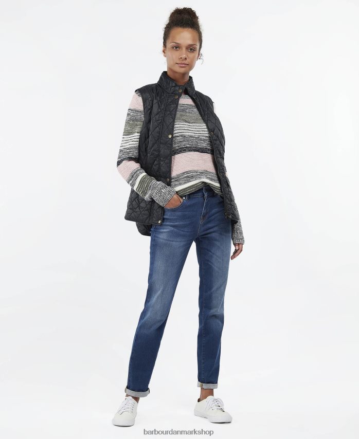 sort odderbrændt gilet BR2BR21551 Kvinder Barbour tøj