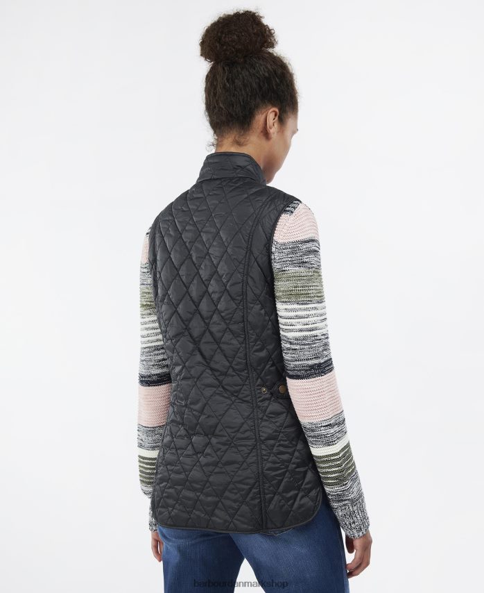sort odderbrændt gilet BR2BR21551 Kvinder Barbour tøj
