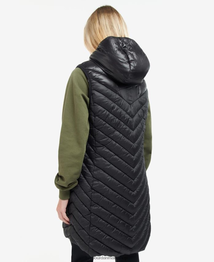 sort/sølv sky cosford vendbar vest BR2BR21574 Kvinder Barbour tøj