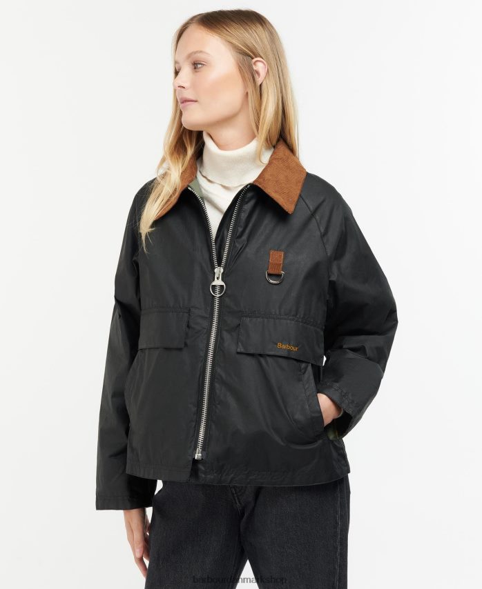 arkiv oliven/gammel eddleston vokset jakke BR2BR21383 Kvinder Barbour tøj