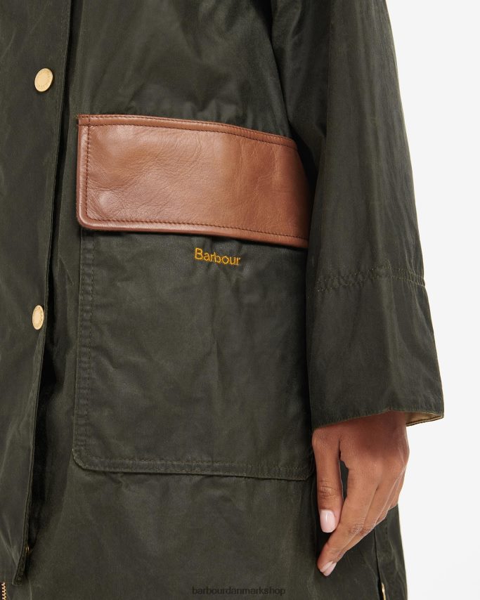 arkiv oliven/gammel skæg vokset jakke BR2BR21371 Kvinder Barbour tøj