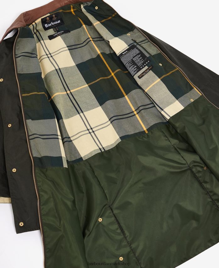 arkiv oliven/gammel skæg vokset jakke BR2BR21371 Kvinder Barbour tøj