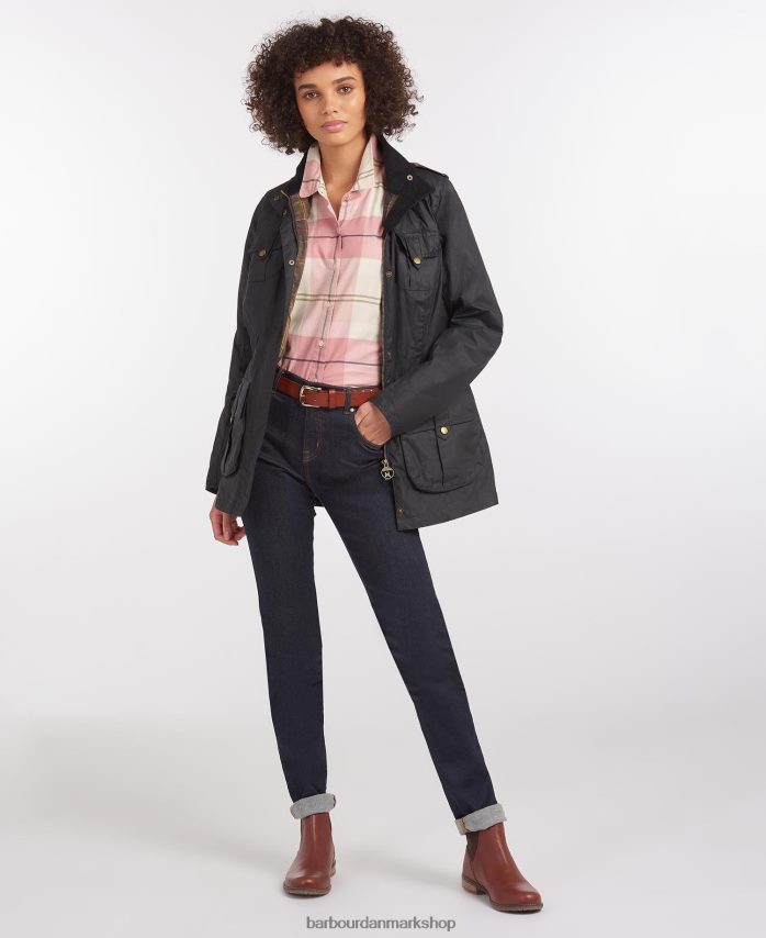 kongelig flåde/klassiker let forsvars-vokset bomuldsjakke BR2BR21389 Kvinder Barbour tøj