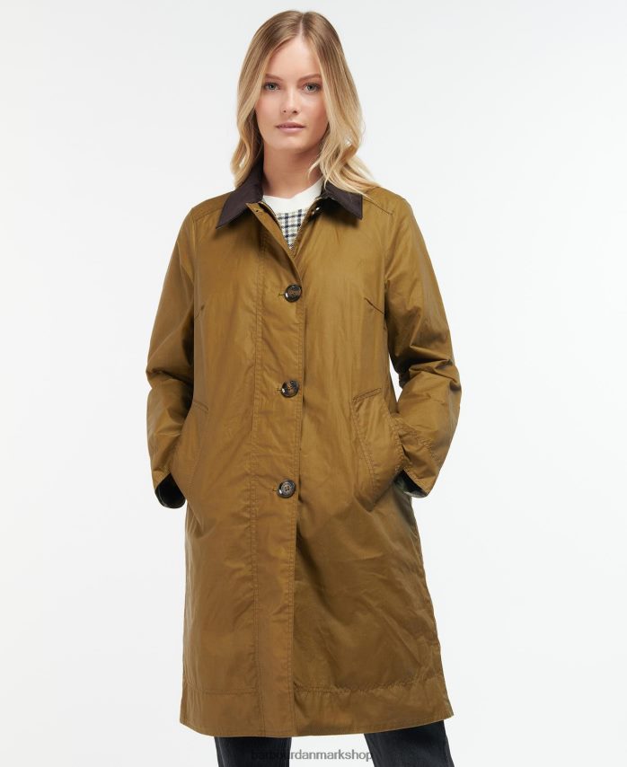 sand/gammel poppel brora voksjakke BR2BR21391 Kvinder Barbour tøj