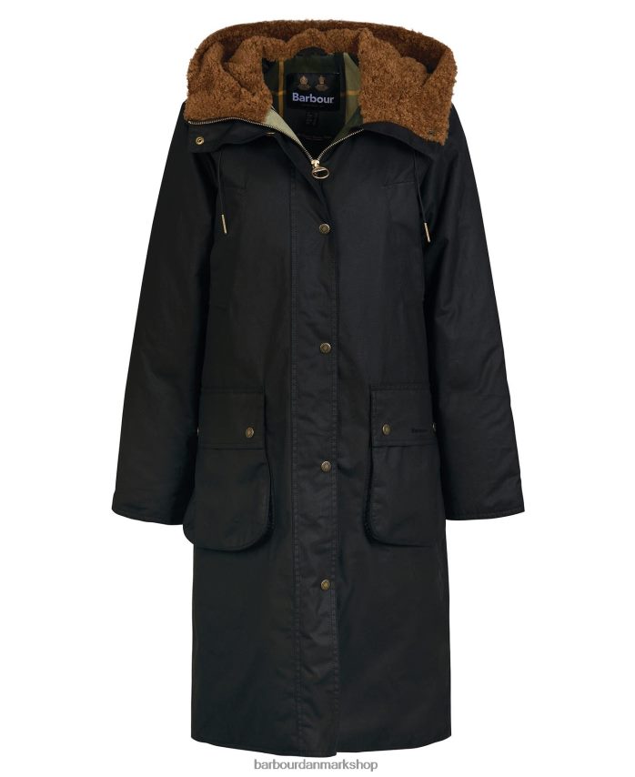 sort/gammel tartan gunnister voksjakke BR2BR21395 Kvinder Barbour tøj