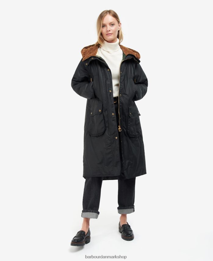 sort/gammel tartan gunnister voksjakke BR2BR21395 Kvinder Barbour tøj