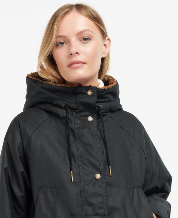 sort/gammel tartan gunnister voksjakke BR2BR21395 Kvinder Barbour tøj