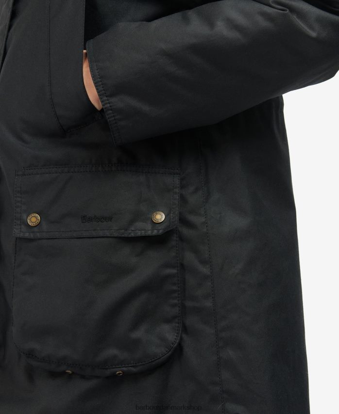 sort/gammel tartan gunnister voksjakke BR2BR21395 Kvinder Barbour tøj