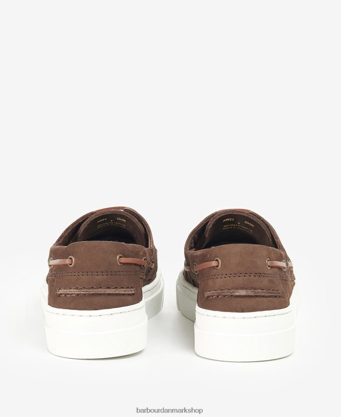 mørkebrun bosun sko BR2BR21327 Mænd Barbour fodtøj