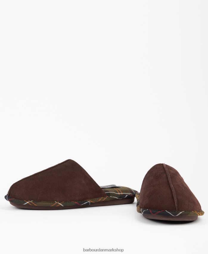 Brun foley hjemmesko BR2BR21246 Mænd Barbour fodtøj