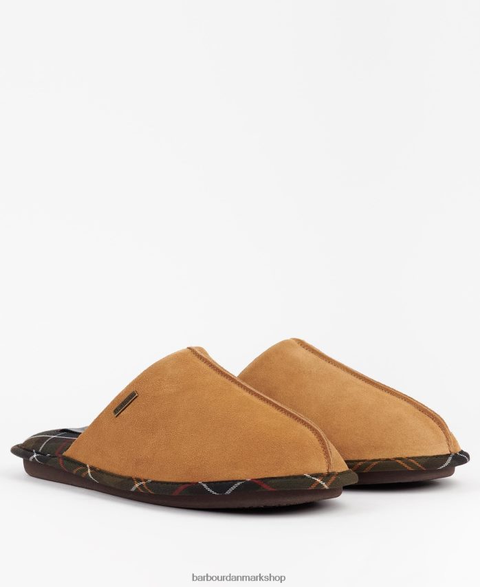 Brun foley hjemmesko BR2BR21251 Mænd Barbour fodtøj