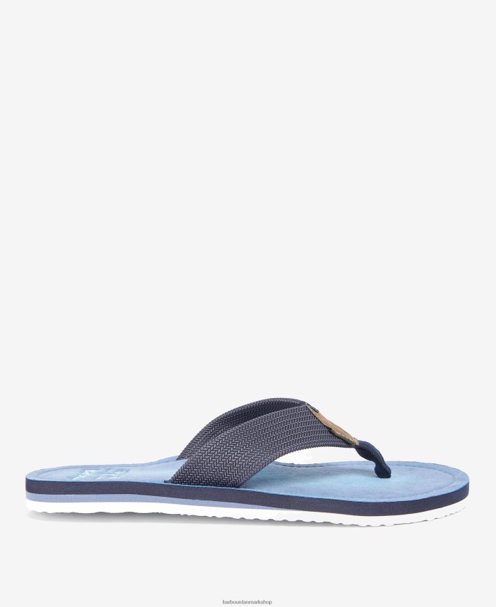 pudder blå toeman strandsandal BR2BR21304 Mænd Barbour fodtøj