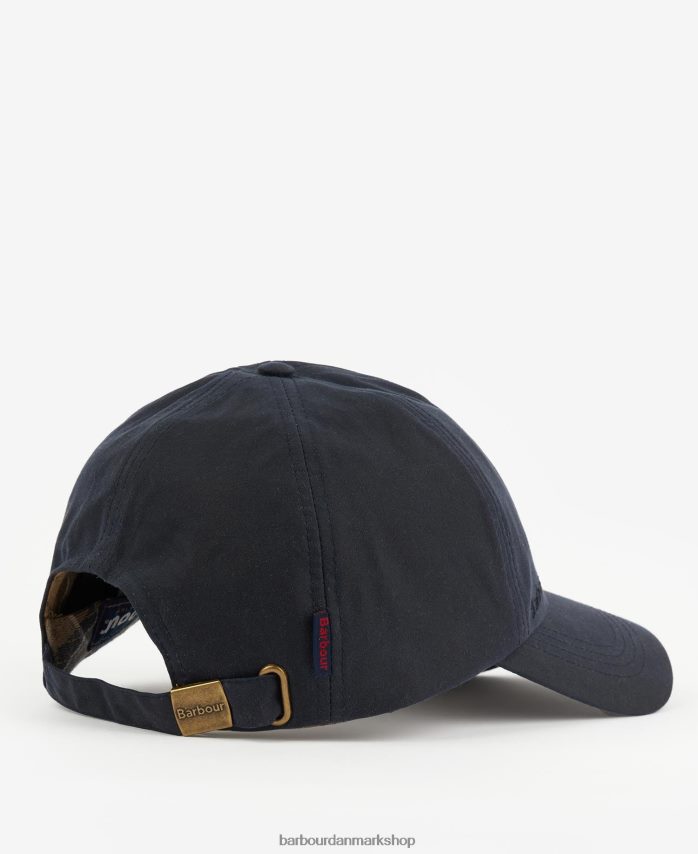 flåde/cordovan sport cap voks BR2BR22238 Mænd Barbour tilbehør