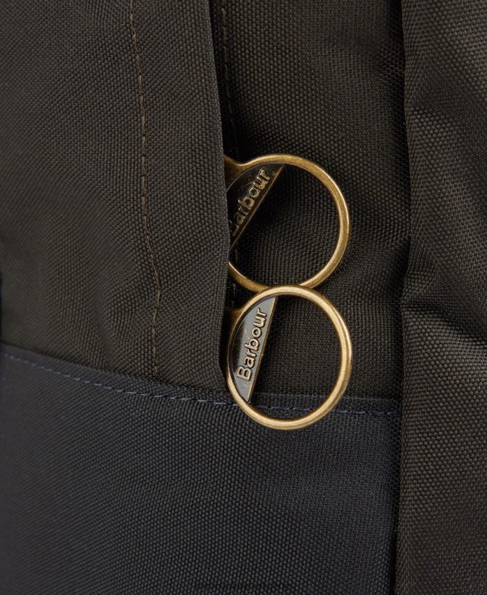 marineblå/oliven highfield kanvas rygsæk BR2BR22206 Mænd Barbour tilbehør