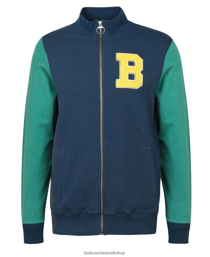 klassisk flåde northgate letterman jakke BR2BR21016 Mænd Barbour tøj