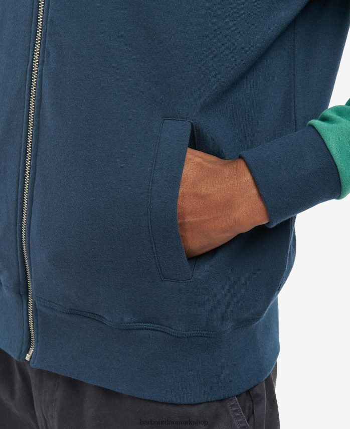 klassisk flåde northgate letterman jakke BR2BR21016 Mænd Barbour tøj