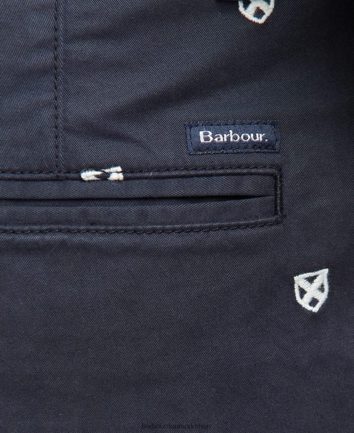 klassisk flåde broderede shorts BR2BR21230 Mænd Barbour tøj