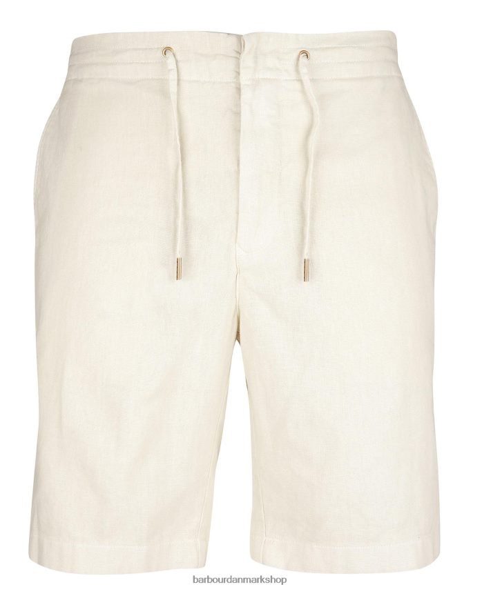 militærgrønt hør bomuld mix shorts BR2BR21155 Mænd Barbour tøj