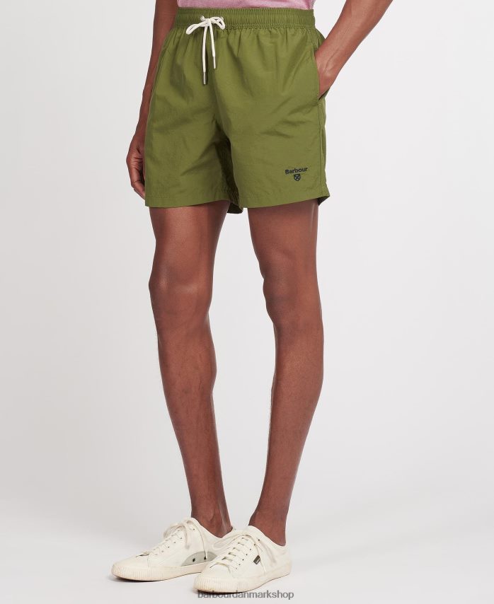 oliven essentielle logo 5'' badeshorts BR2BR21194 Mænd Barbour tøj