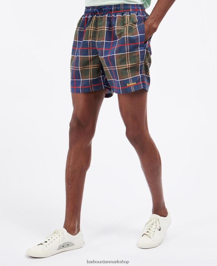 sommer navy tartan tartan badeshorts BR2BR21169 Mænd Barbour tøj