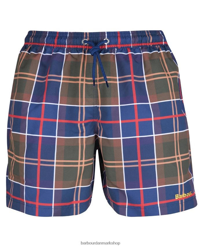 sommer navy tartan tartan badeshorts BR2BR21169 Mænd Barbour tøj