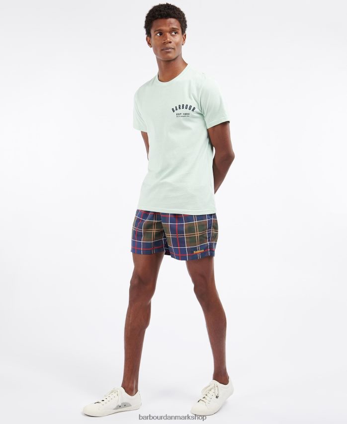 sommer navy tartan tartan badeshorts BR2BR21169 Mænd Barbour tøj