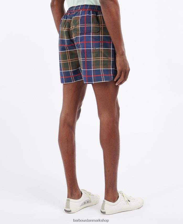 sommer navy tartan tartan badeshorts BR2BR21169 Mænd Barbour tøj