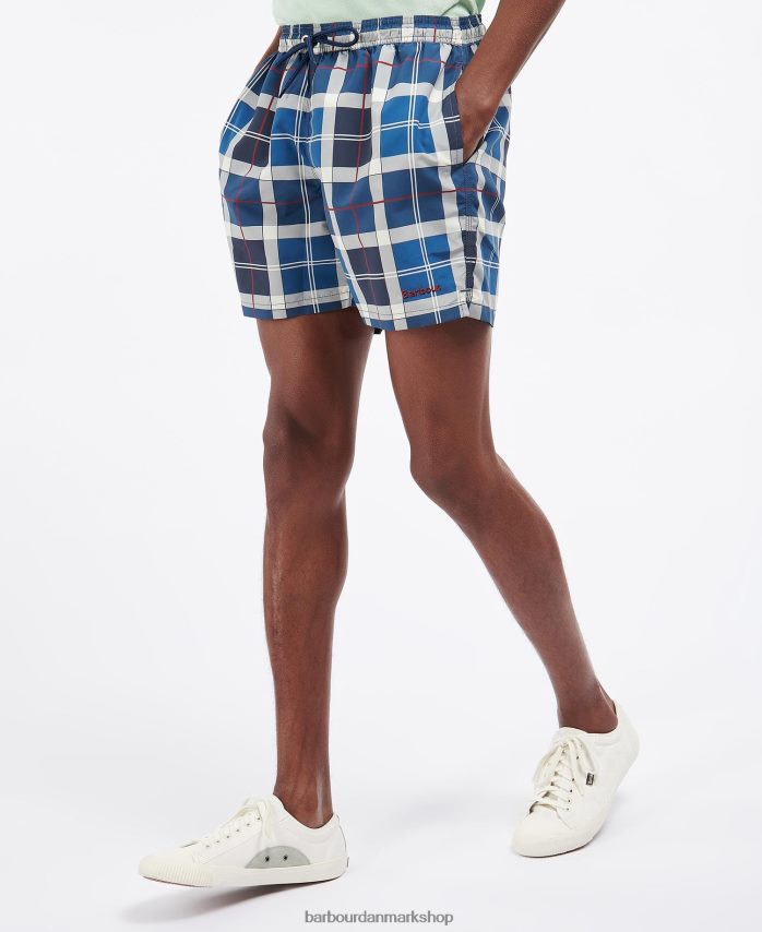 sommer navy tartan tartan badeshorts BR2BR21175 Mænd Barbour tøj