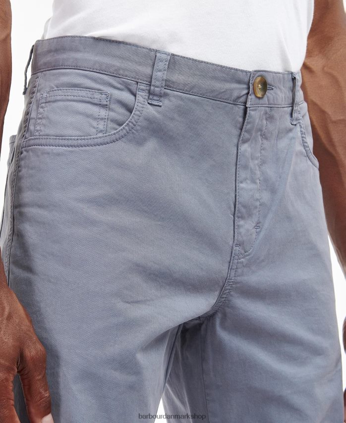 vasket blå overfarvede twillbukser BR2BR21204 Mænd Barbour tøj