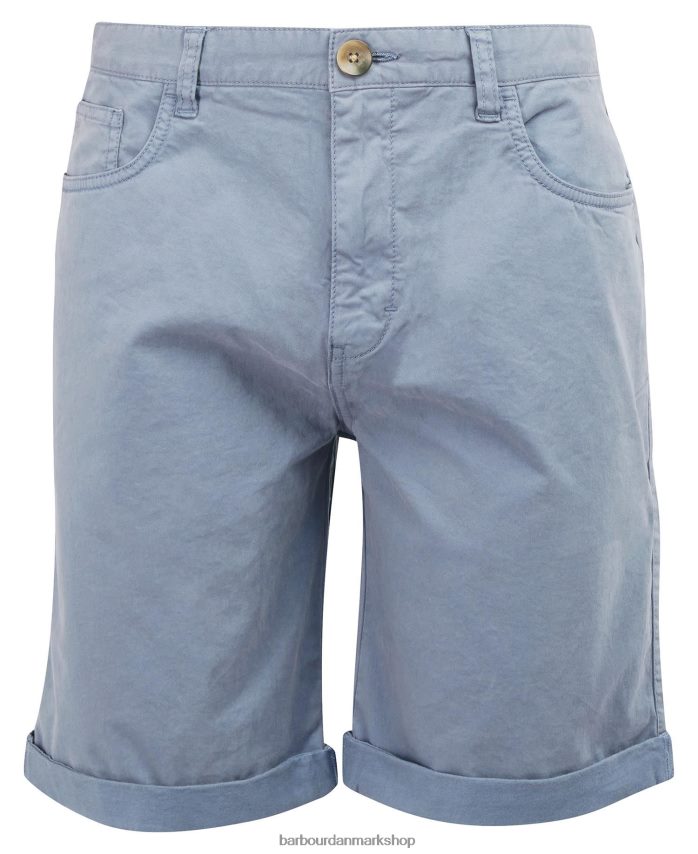 vasket blå twill shorts BR2BR21176 Mænd Barbour tøj