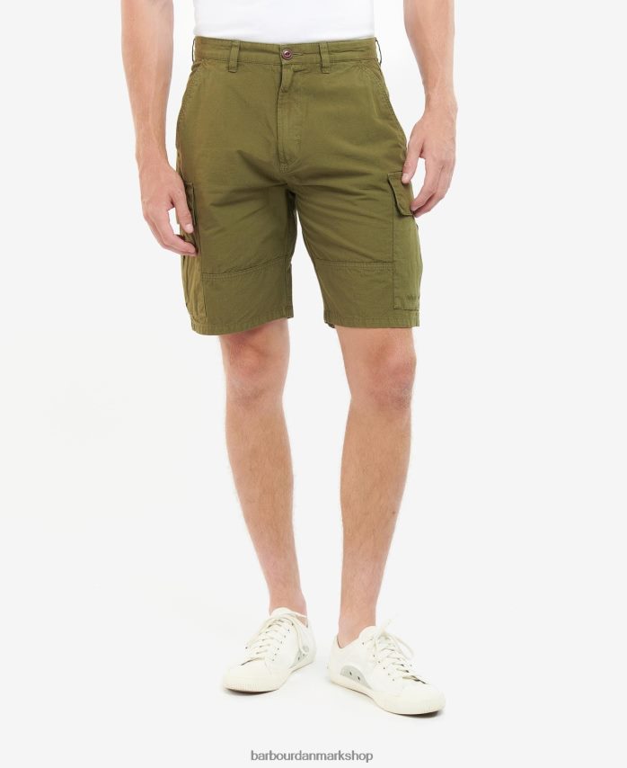 vedbend grøn essentielle ripstop cargo-shorts BR2BR21159 Mænd Barbour tøj