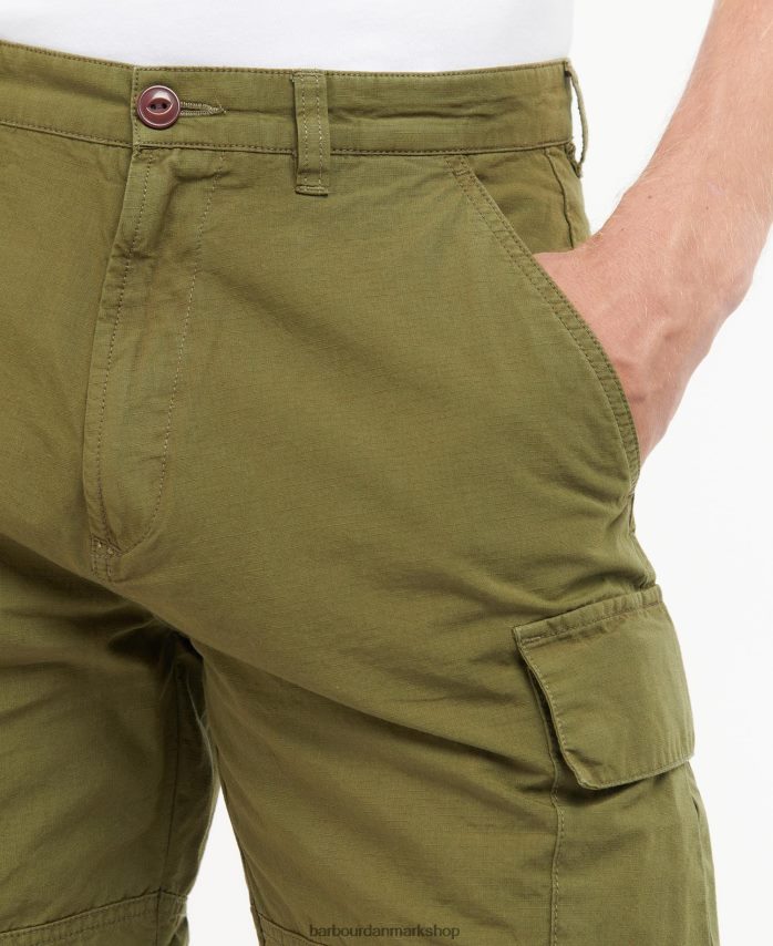 vedbend grøn essentielle ripstop cargo-shorts BR2BR21159 Mænd Barbour tøj
