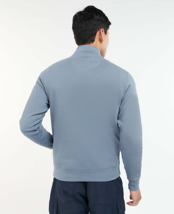 agave grøn barbur rothley sweatshirt med halv lynlås BR2BR21052 Mænd Barbour tøj