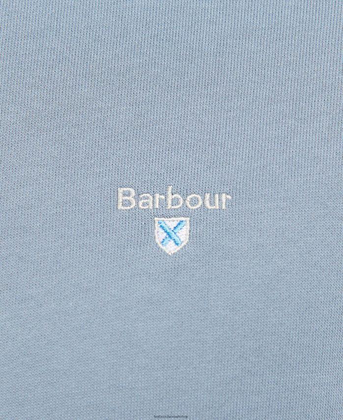 agave grøn barbur rothley sweatshirt med halv lynlås BR2BR21052 Mænd Barbour tøj