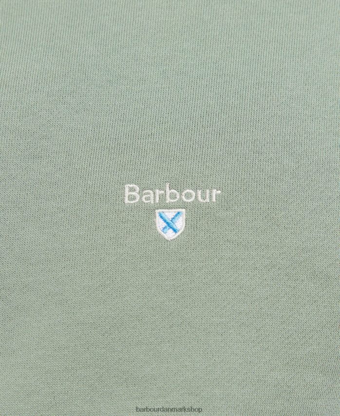 agave grøn barbur rothley sweatshirt med halv lynlås BR2BR21061 Mænd Barbour tøj