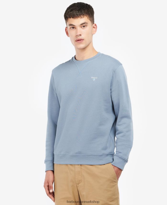 agave grøn ridsdale sweatshirt med rund hals BR2BR21056 Mænd Barbour tøj