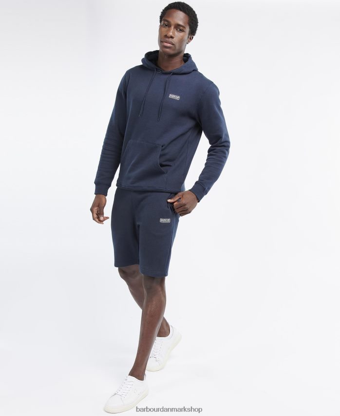 antracit mergel international lille hættetrøje med logo BR2BR2989 Mænd Barbour tøj